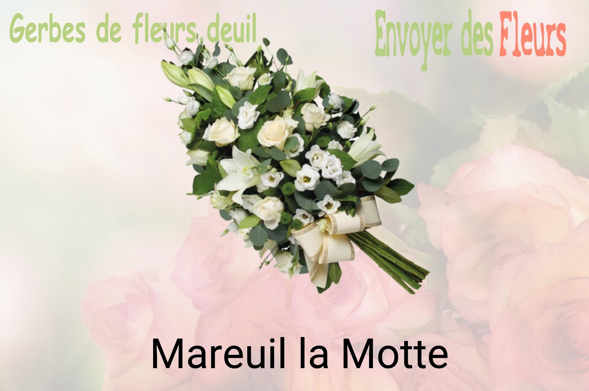 Gerbe de fleurs de deuil livrée à Mareuil-la-Motte